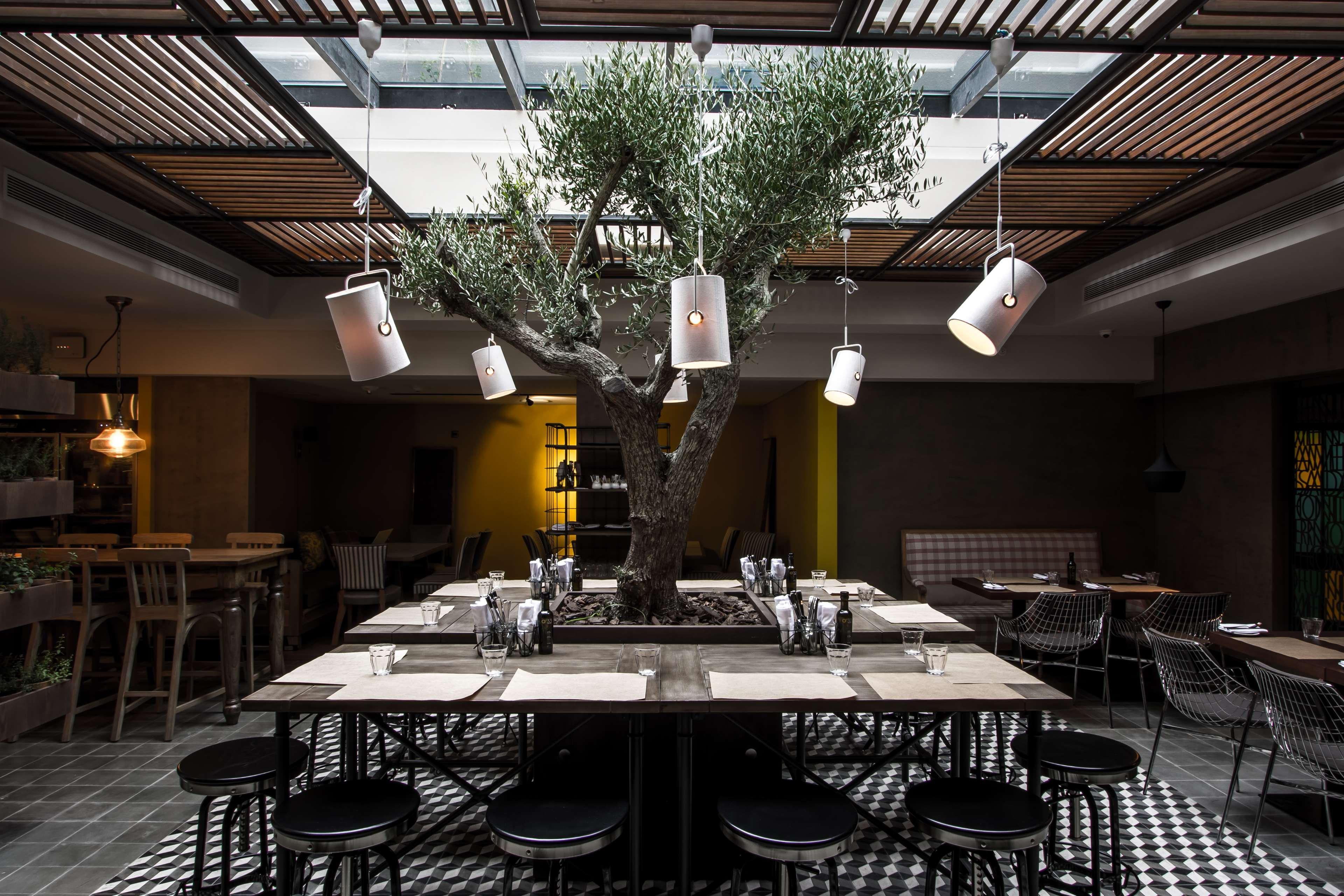 蒙特维迪奥凯悦中心酒店 蒙得维的亚 外观 照片 Restaurant interior
